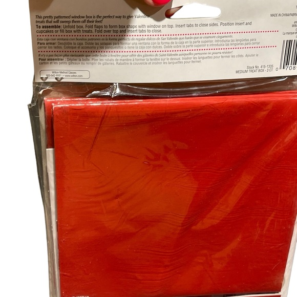 Wilton Eyelet Treat Boxes Sweetheart Set of 3 Per Package NEW Lot of 2 - Picture 6 of 9